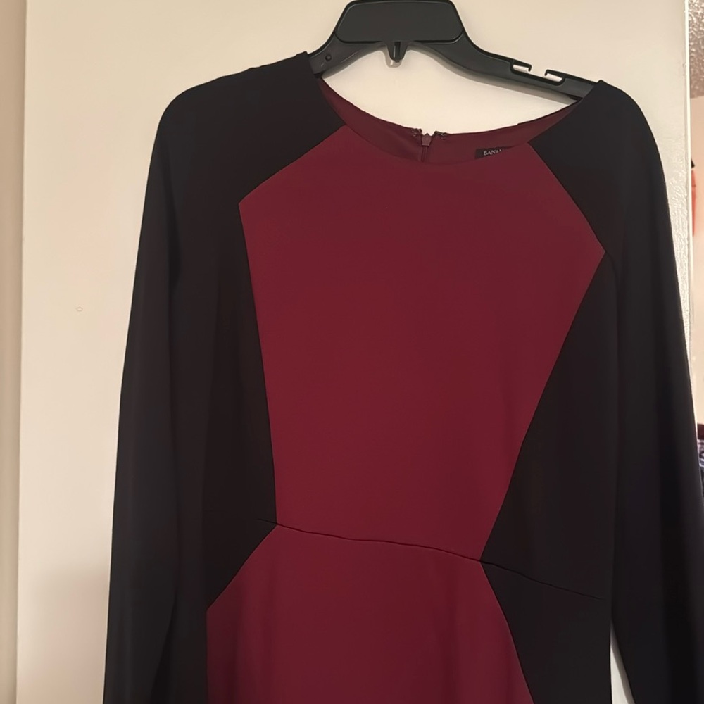 Long-sleeved Colorblock Dress!